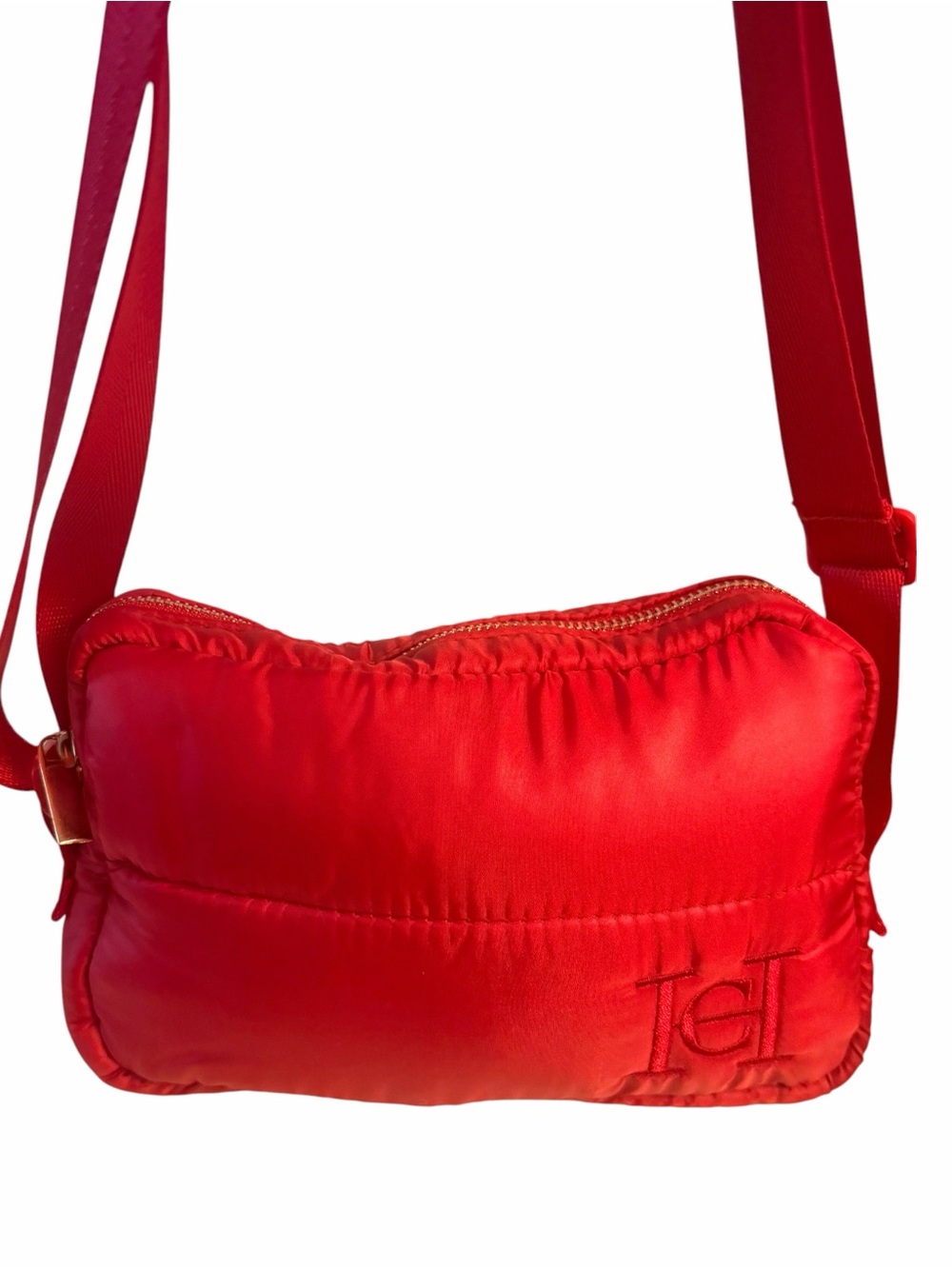 Carolina Herrera Good Girl Red Puffer Crossbody Mobile Case Bag New